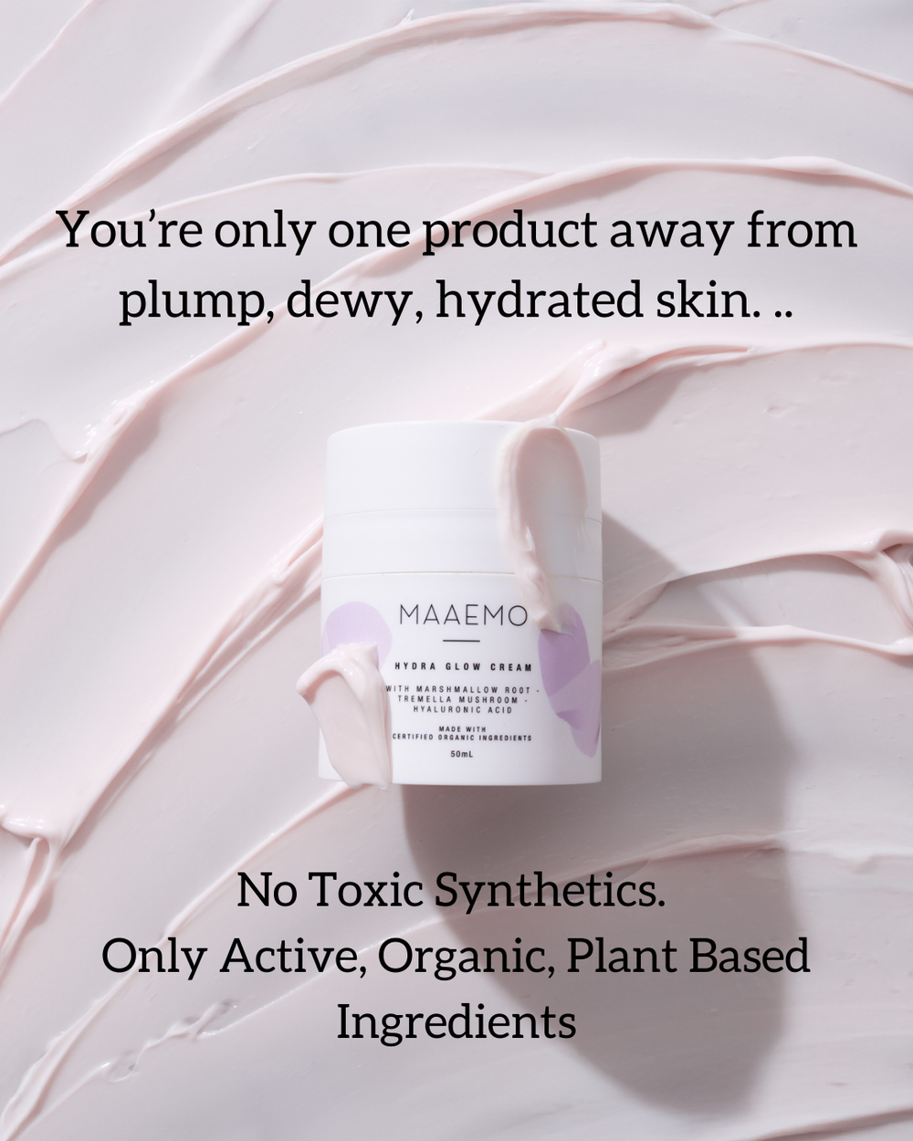 Hydra Glow Cream | Rich Organic Moisturiser 50ml